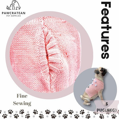 Cute Sweater for Dogs and Cats Soft Flannel Pet Outfit Warm and Cozy Animal Hoodie Small to Large Pet Clothes for Halloween Parties and Everyday Wear (Small, Pink Pinguin)