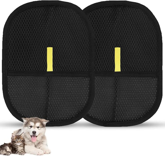 Pet Hair Removal Brush, Efficient Grooming for Pet Hair, Reusable Cat Dog Electrostatic Hair Remover Grooming Tool, for Couch, Furniture, Carpet, Curtain (2 Pcs)