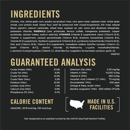 Purina Pro Plan Weight Management Dog Food Dry, Shredded Blend Chicken and Rice Formula - 18 lb. Bag