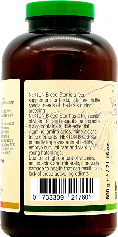 Nekton Breed-Star Breeding Supplement for Birds 600g / 21.16oz, Off White