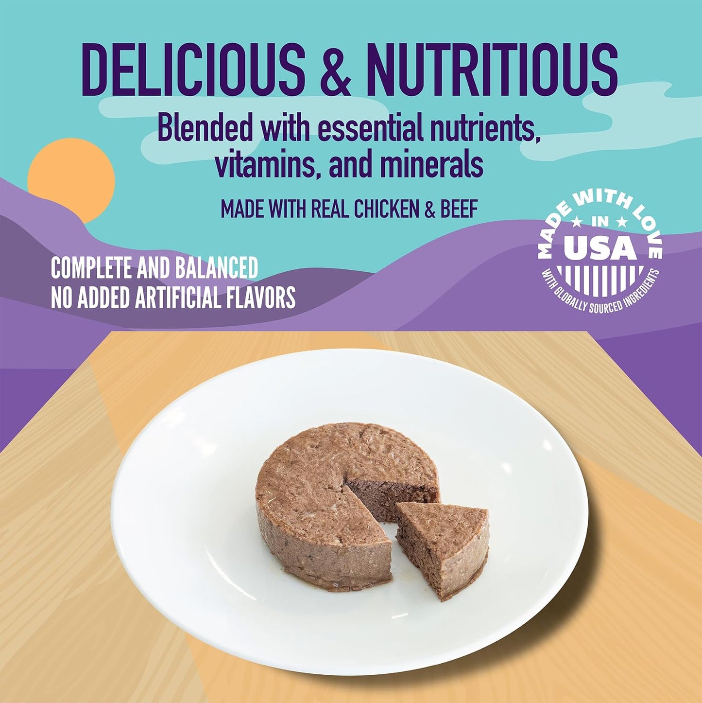 A Strong Heart Wet Puppy Food, Chicken & Beef Dinner - 5.5 oz Cans (Pack of 24), Made in The USA with Real Chicken & Beef