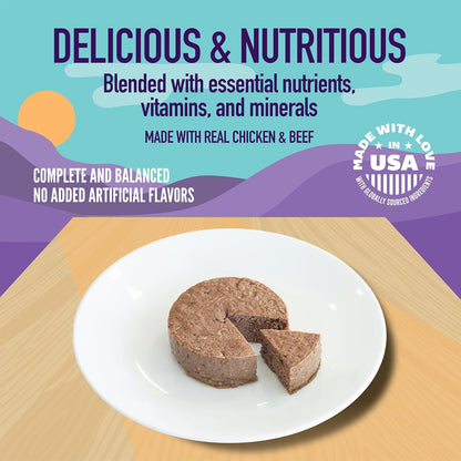 A Strong Heart Wet Puppy Food, Chicken & Beef Dinner - 5.5 oz Cans (Pack of 24), Made in The USA with Real Chicken & Beef