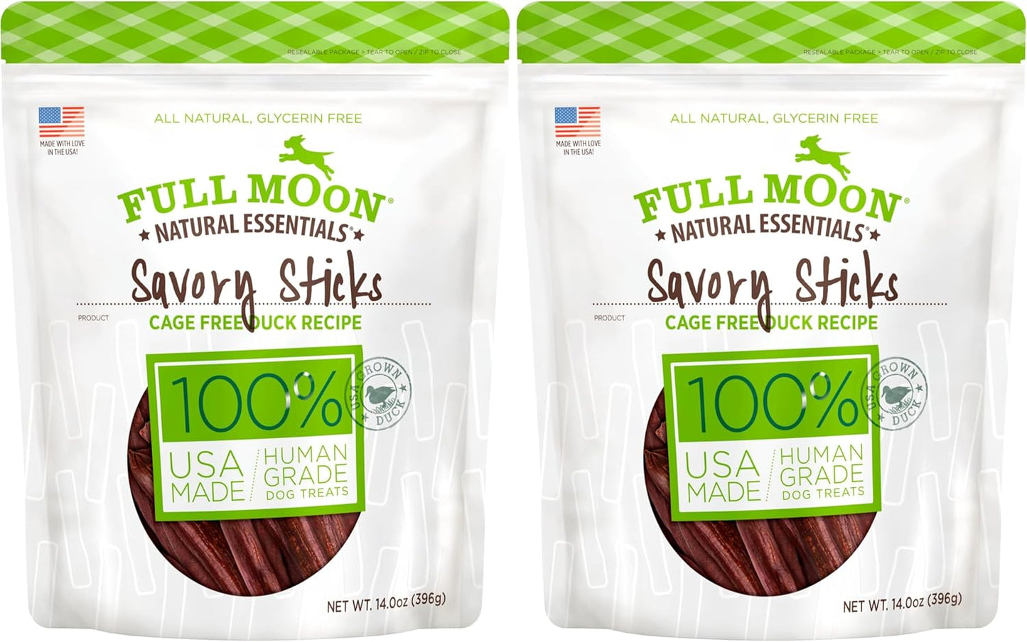Full Moon Essential Duck Savory Sticks 14.0 oz (Pack of 2)
