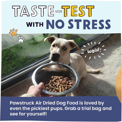 Pawstruck Air Dried Dog Food with Real Chicken, Grain Free, Made in USA, Non-GMO, Vet Recommended, High Protein Limited Ingredient Full-Feed, All Breeds & Ages, 2.5oz Trial Bag (Pack of 2)