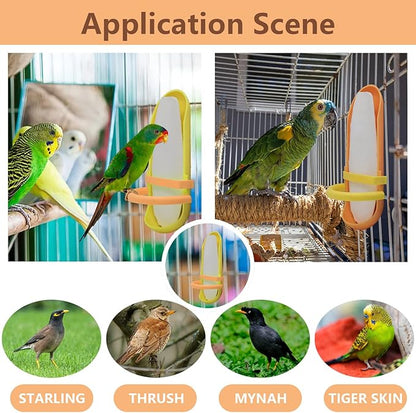 5.9"-6.53" Large Bird Cuttlebone for Parakeets, Cuddle Bone with Plastic Holder, Cuttlefish Bone for Sharp Beaks, Natural Birds Calcium Suitable for Parrots Cockatiels Budgie, 2pcs