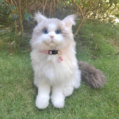 2 Pack Cotton Breakaway cat Collars with Bell,Safety Quick Release Pendant Cute Kitten Collar,Adjustable 20-30cm (Pink+Lilac, 20-30cm)