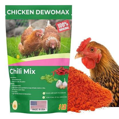 Natural Chicken Chili Mix DewoMax Powder - 1LB - Promotes Balanced Digestive Wellness - Dandelion, Black pepper, Garlic powder