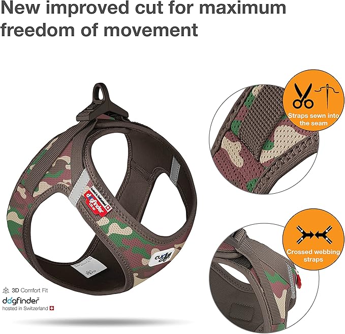 Vest Harness curli Clasp Air-Mesh Camo 2XS