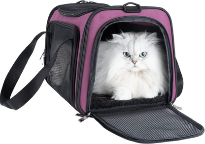 petisfam Easy Load Pet Carrier for Medium Cats and Small Dogs