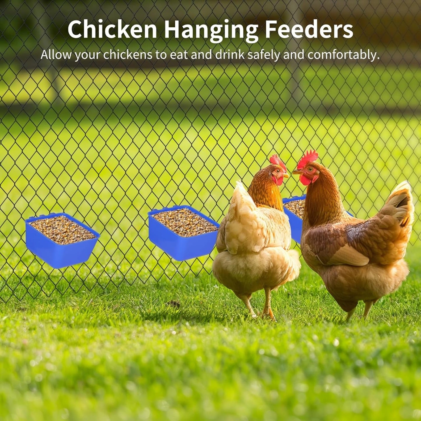 20 Pcs Cage Cups 16 oz Chicken Feeder Waterer Birds Feeders Hanging Bunny Cage Feeder Chicken Water Bowl Feeding Seed Bowl for Pet Parrot Rooster Parakeet Gamefowl Poultry Pigeon Wire Cage