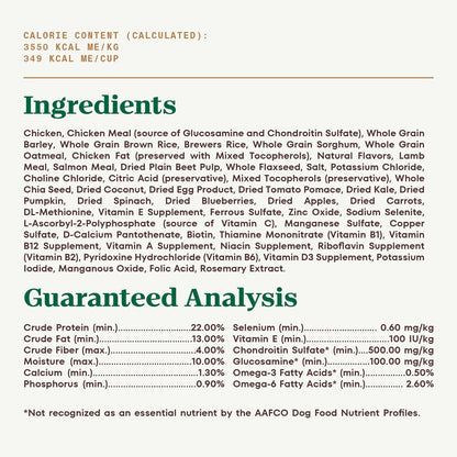 Nutro Ultra Adult Large Breed Dry Dog Food, Chicken, Lamb and Salmon Protein Trio, 24 lb Bag