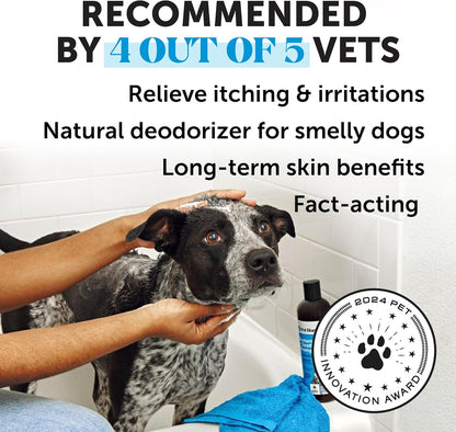 Pet Honesty Restore + Soothe Shampoo for Sensitive Skin for Dogs & Cats - Dog Skin and Coat Supplement - Soothes Itching, Irritation and Hot Spots (Lavender) - 12oz