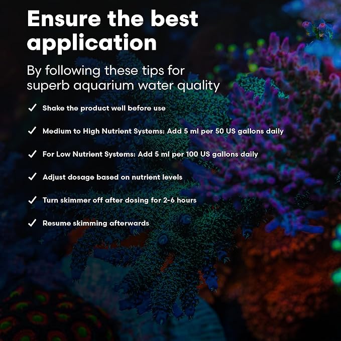 Brightwell Aquatics Reef BioFuel - Organic Carbon Supplement for Marine and Reef Aquariums, Aiding Bacterioplankton Growth That Promotes Rapid Phosphate and Nitrate Reduction, 20 L