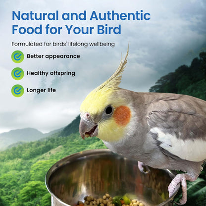 Harrison's Bird Foods Bird Food Adult Lifetime Fine Certified Organic Non-GMO Formula Bird Food 25lb