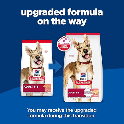 Hill's Science Diet Adult 1-6, Adult 1-6 Premium Nutrition, Dry Dog Food, Salmon & Brown Rice, 4.5 lb Bag