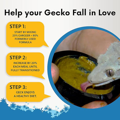 2oz Complete Crested Gecko Food Diet. Premium Mix, Ready to Use Freshly Made Powder. Unique Formula, Developed & Made in The USA. Enjoy! (Mango)