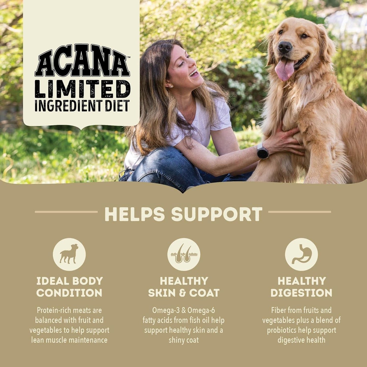 ACANA Singles Limited Ingredient Grain Free High Protein Dry Dog Food Duck & Pear Recipe 22.5lb Bag