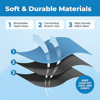 Voyager Escape Proof Cat Harness and Leash Set with Reflective Stitching, Neoprene Handle 5ft - Supports Small, Medium and Large Cats, Kittens for Walking by Best Pet Supplies - BT-Baby Blue, XXS