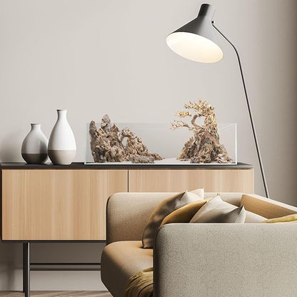 UNS Ultra Clear Rimless Tank - 11.8GAL | 45L - 35.43x7.87x9.84 | 90x20x25 CM, 6mm Glass Thickness, Leveling Mat Included - Low Iron, High Clarity Fish Tank w/ 45° Mitered Edge - [90B]