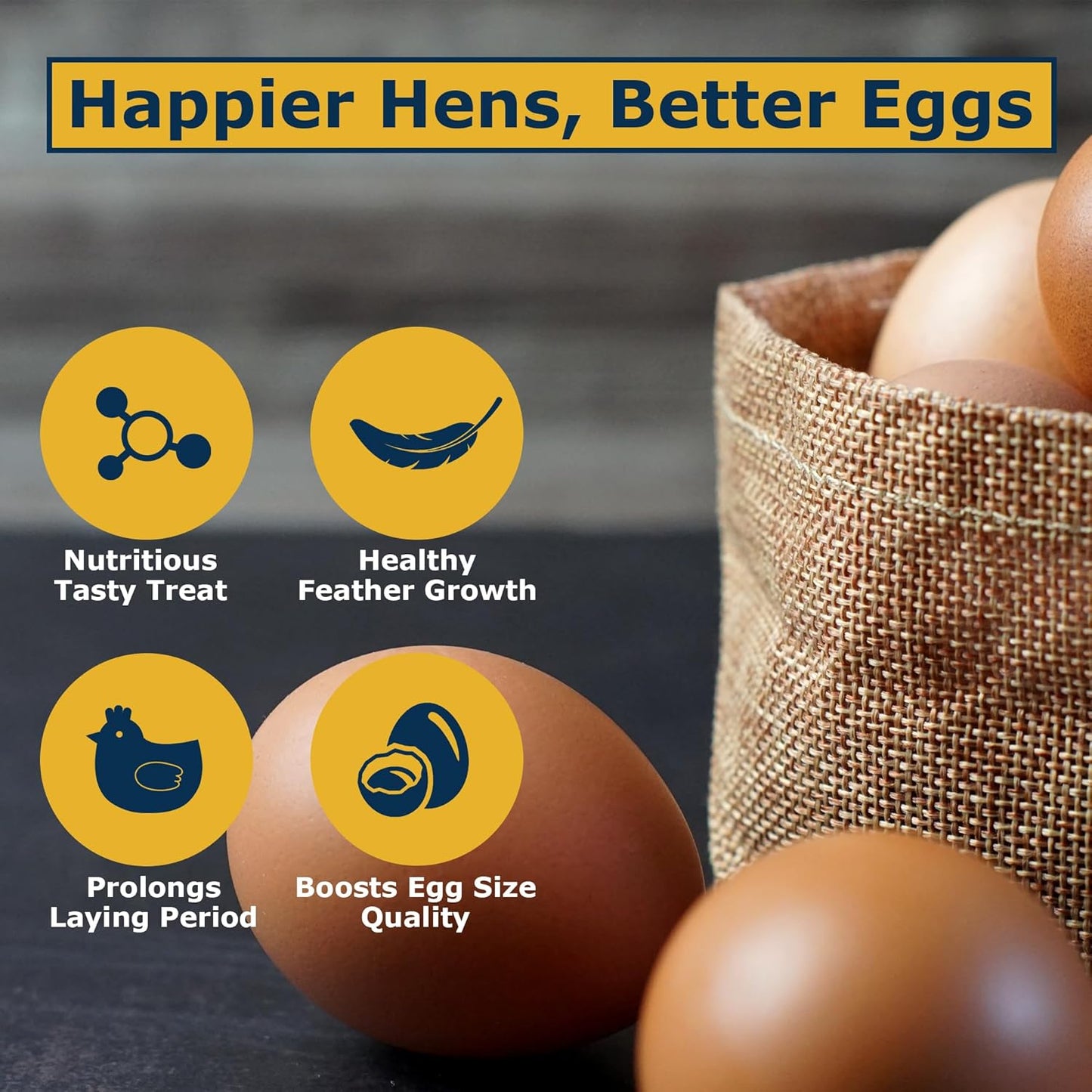 Nutrient-Rich Chicken Feed - 5LB Dried Black Soldier Fly Larvae, 100% Natural, 85X More Calcium Than Mealworms, Ideal for Molting & Laying Hens, Ducks, and Wild Birds, Reptiles and Hedgehogs