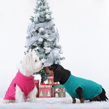 PUMYPOREITY Cat Sweater, Warm Kitten Clothes, Fleece Winter Coat for Hairless Cats, Soft Dog Fleece Vest, Cold Weather Pet Sweater for Dogs and Cats, Dark Blue, M