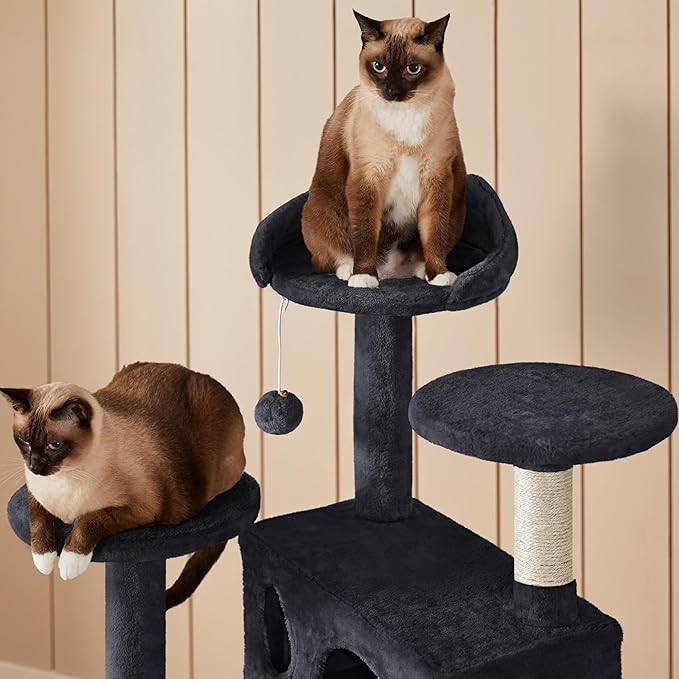 Yaheetech 54in Cat Tree Tower Condo, Cat Tree for Indoor Cats w/Scratching Post for Kittens Pet House Play