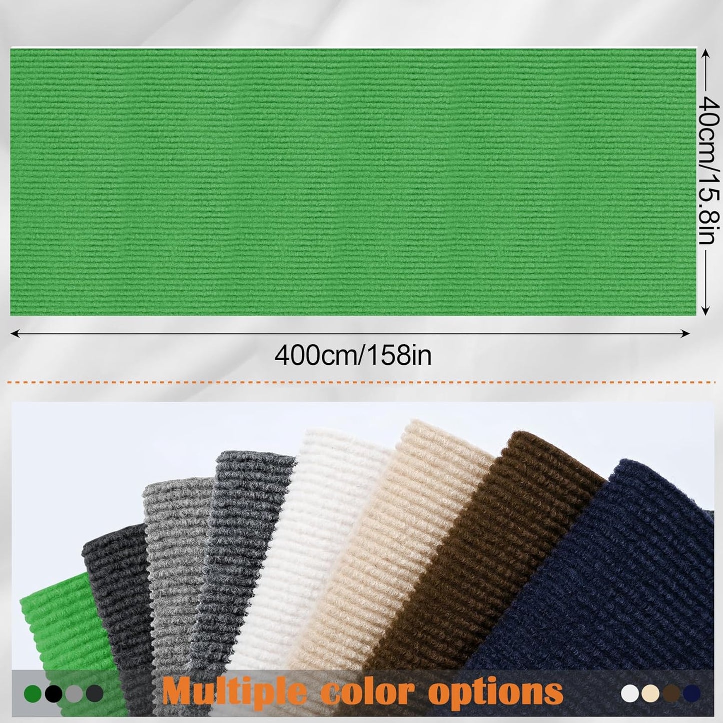 Cat Scratch Furniture Protector - 158" x 15.8" Trimmable Self-Adhesive Cats Claws Scratch Pads, DIY Cat Climbing Couch Protector for Scratch Post Cat Tree Replacement Indoor (Green)