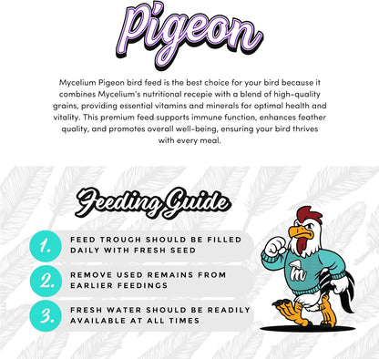 Mycelium Premium Corn – Organic, Non-GMO, High Nutritional Value Bird Food for Pigeons, Sourced from Local USA Farms, Sustainable Farming, 5 lbs