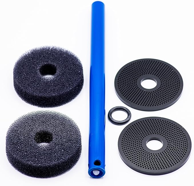 TL Reefs Fluidized Media Reactor 4" Diameter, for GFO, Carbon, Biopellets, Etc, Aquariums up to 150 Gallons (4x12 Without Pump Kit, Black)