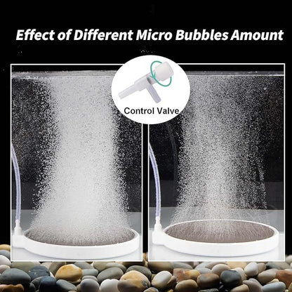 Air Stone for Fish Tank, 6 Inch Silent Bubble Stone Super-High Dissolved Oxygen Diffuser for 100-150 Gal Aquarium Fish Tank and Hydroponic