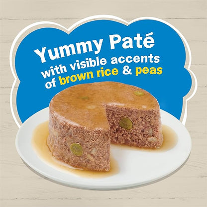 Purina Friskies Wet Cat Food Pate Ocean Favorites With Natural Tuna, Brown Rice and Peas - (Pack of 24) 5.5 oz. Cans