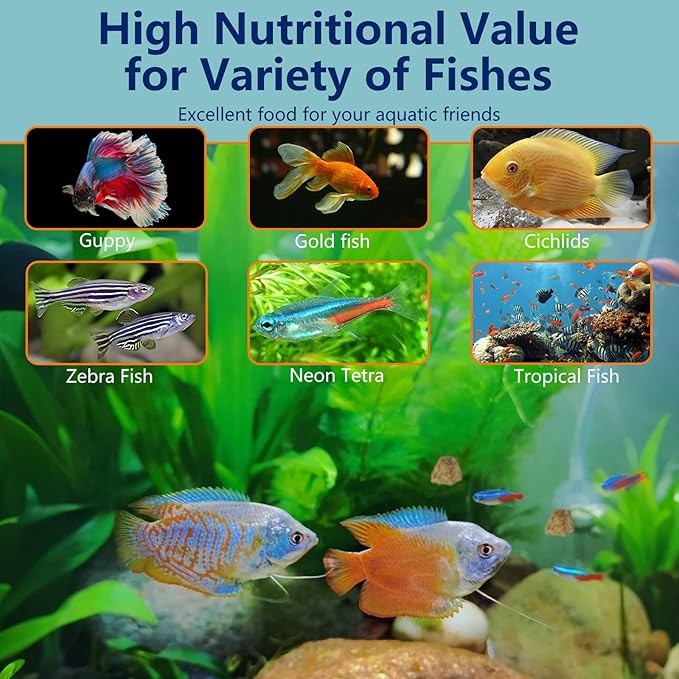 Freeze Dried Brine Shrimp Cubes 3 OZ, Brine Shrimp Freeze Dried Aquatic Foods for Tropical Fish Marine Fish and Aquatic Turtles.