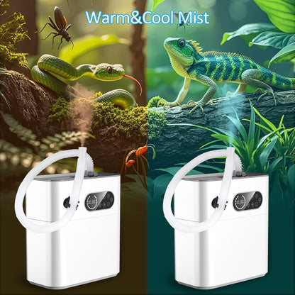Reptile Fogger with Heating Terrariums Humidifier Fog Machine Mister 6.5L Large Size Ideal for Paludarium/Vivarium/Reptiles/Amphibians/Herps