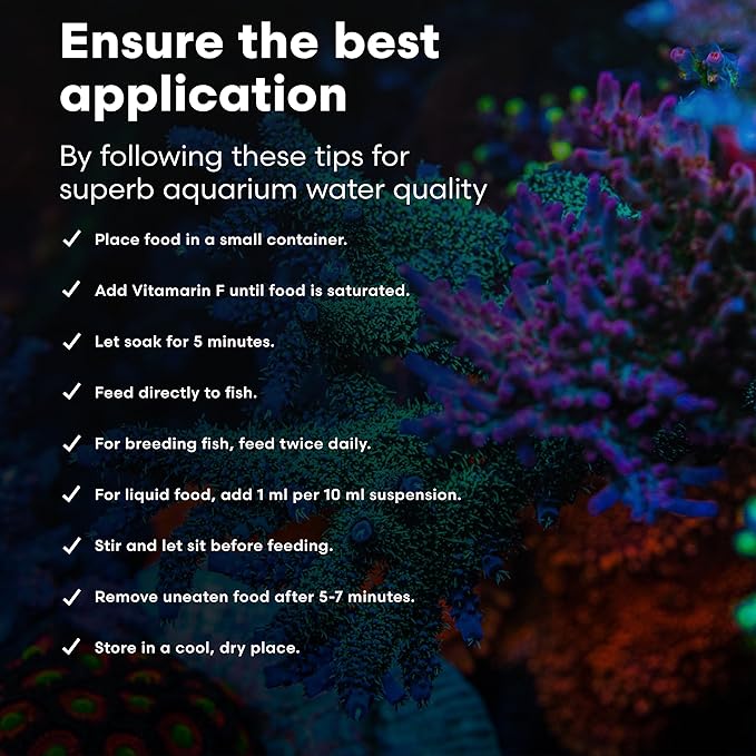 Brightwell Aquatics Vitamarin-M – Complete Vitamin Supplement for Marine Fish, Corals & Invertebrates – Supports Growth, Color & Immune Health – No Refrigeration, 250 ml