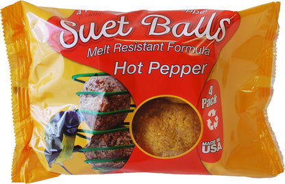 Wildlife Sciences Melt Resistant Suet Balls Variety 16 Pack, 4 Wrapped Packs of 4 Bird Suet Balls