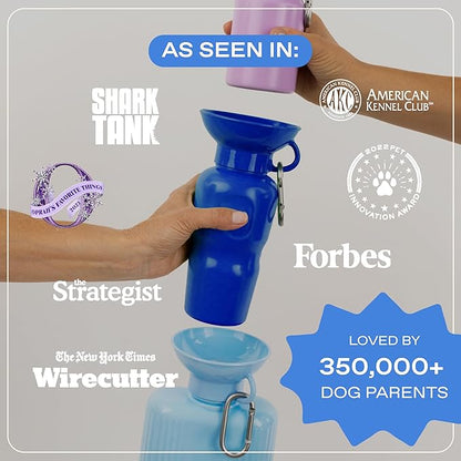 Springer by Springland Dog Water Bottle | Portable Travel Water Bottle Dispenser for Dogs | Dog Gift Seen on Oprah's Favorite Things, Shark Tank | Leak-Proof Bottles | BPA-Free 44oz Gray