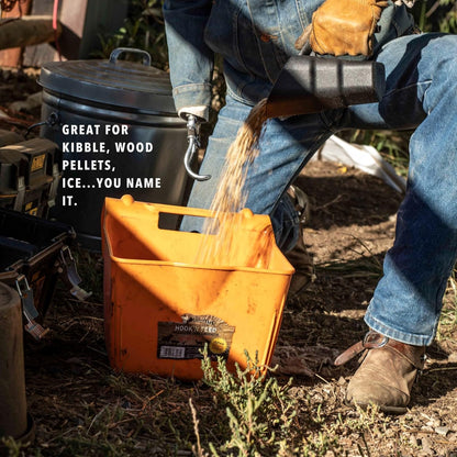 GUNNER Dog Measuring Food Scoop, Ergonomic No-Slip Grip, 3 Cup Pour Scooper, Good for Scooping Ice & Animal Feeds, Heavy Duty Material, Measuring Cup Markers Inside for Perfect Proportion Every Scoop