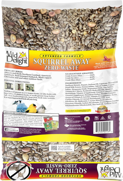 Wild Delight Advanced Formula Squirrel Away Zero Waste Wild Bird Food 5lbs