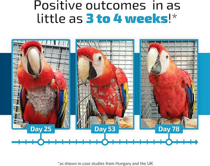Calming Support for Large Parrots, Bird Calming Capsule, Soothes Plucking, Biting, & Screaming, Promotes Healthy Mood & Balanced Behavior - Natural & Safe for Bird 12.5oz or More 30 Capsule