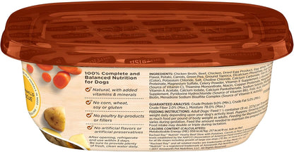 Rachael Ray Nutrish Wet Dog Food Hearty Beef Stew, 8 oz. Tub, 8 Count