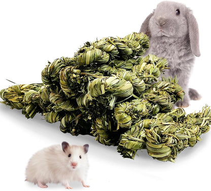 Hamiledyi 15 PCS Rabbit Chew Toys for Teeth - Timothy Hay Treats and Sticks - Natural Grass Chew Toys for Bunnies Guinea Pigs Hamsters and Chinchillas - Bunny Teeth Care