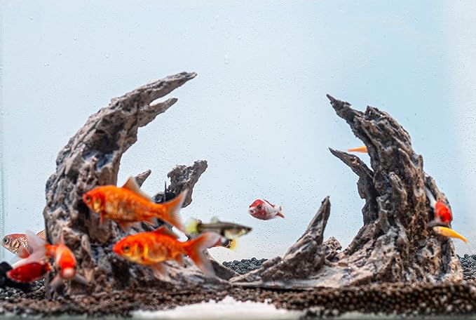Novelsite Fish Tank Accessories, Aquarium Decorations, Scenery, Rock Ornaments - Create Aquatic Beauty with Premium Aquarium Decorations, 14.4 x 7.1 x 3.34 inches