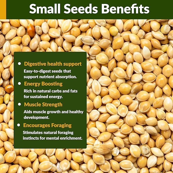 Old Potters Wildlife Organic White Millet for Bird Feeding and Wildlife Bird attracting, Non-GMO and USA Grown, 25 lbs