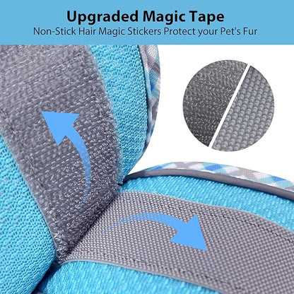 AIITLE Tiny Dog Harness - Lightweight Mesh Step-in Vest for Puppy, Reflective & Escape-Proof Design with High-Stick Magic Tape - Indoor/Outdoor Use for Chihuahua, Maltese, Shih Tzu(Blue, XXXS)