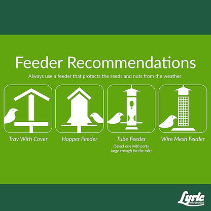 Lyric Woodpecker Wild Bird Seed - No Waste Bird Seed with Nuts, Dried Fruit & Shelled Seeds - 20 lb bag