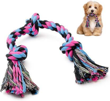 SHARLOVY Puppy Rope Toy, Dog Rope Toy for Small Dogs, Puppy Teething Toys, Cotton Interactive Tug of War Dog Toy for Puppies Boredom, Dog Chew Toys for Aggressive Chewers Small Breed