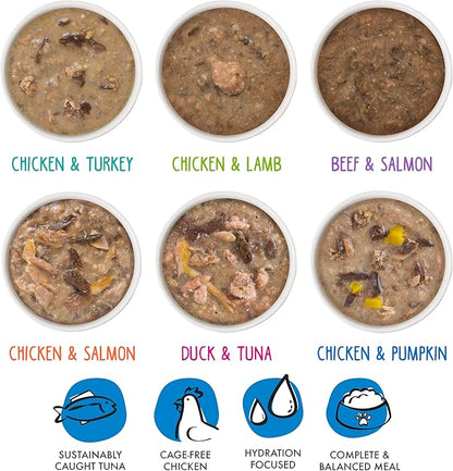 Weruva B.F.F. OMG - Best Feline Friend Oh My Gravy!, Variety Pack, Rainbow Road, Wet Cat Food by, 2.8oz Can (Pack of 12)