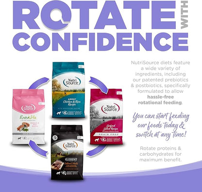 NutriSource Element Series Upland Stream Dry Dog Food, Quail, Rabbit & Trout, 24LB