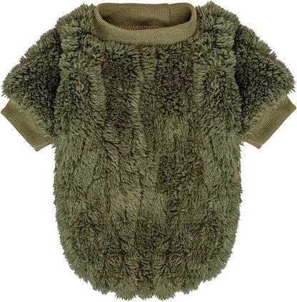 FabriCastle Dog Sweater, 3-Pack Dog Clothes & Coat, Pet Jacket for Small Dogs Boy or Girl, Soft and Warm Cat Sweaters Doggy Apparel Costumes Christmas (Dark Teal,Army Green,Dark Grey, X-Large)