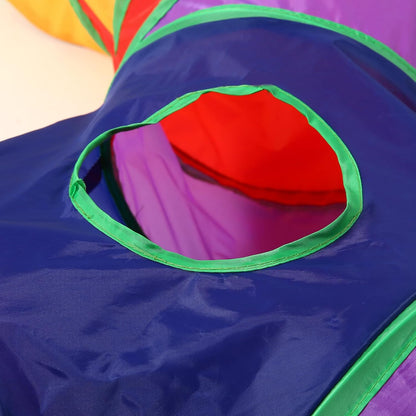Pet Cat Tunnel, 3 Way Tunnels for Indoor Cats, Collapsible Pet Tunnel for Kitten, Puppy, Rabbit, 25cm-Wide Tunnels, Durable & Breathable, with Peek Hole Toy Ball